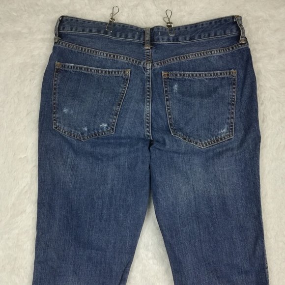 We The Free Womens Jeans‎ Straight Leg Crop Denim Blue Button Fly High Rise 27 - Picture 4 of 14